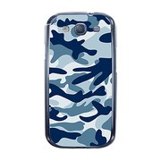 オリジナルデザイン docomo SC-06D GALAXY S III ケース 【カモ柄 アーミーブルー】 SC-06D-YCM2P0340-78