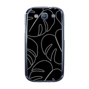 オリジナルデザイン docomo SC-06D GALAXY S III ケース 【モダン モンステラ モノクロデザイン】 SC-06D-YCM2P0419-78