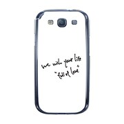 オリジナルデザイン docomo SC-06D GALAXY S III ケース 【We wish your life Full of Love / White】 SC-06D-YCM2P0426-78