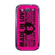 オリジナルデザイン docomo SC-06D GALAXY S III ケース 【MADE IN LOVE pink design】 SC-06D-YCM2P0441-78