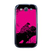 オリジナルデザイン docomo SC-06D GALAXY S III ケース 【サバンナ チーター ピンクプレート】 SC-06D-YCM2P0442-78