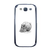 オリジナルデザイン docomo SC-06D GALAXY S III ケース 【スカルヘッドフラワー ホワイトプレート】 SC-06D-YCM2P0456-78