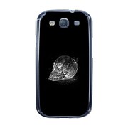 オリジナルデザイン docomo SC-06D GALAXY S III ケース 【スカルヘッドフラワー ブラックプレート】 SC-06D-YCM2P0457-78
