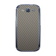 オリジナルデザイン docomo SC-06D GALAXY S III ケース 【ブラックカーボンパターン Silver】 SC-06D-YCM2P0490-78