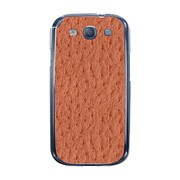 オリジナルデザイン docomo SC-06D GALAXY S III ケース 【オーストリッチ パターン レットブラウン】 SC-06D-YCM2P0518-78