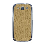 オリジナルデザイン docomo SC-06D GALAXY S III ケース 【オーストリッチ パターン イエローブラウン】 SC-06D-YCM2P0519-78