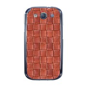 オリジナルデザイン docomo SC-06D GALAXY S III ケース 【クロスレザー パターン レッド】 SC-06D-YCM2P0521-78