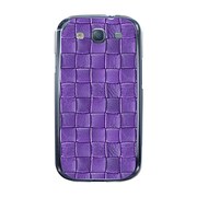 オリジナルデザイン docomo SC-06D GALAXY S III ケース 【クロスレザー パターン パープル】 SC-06D-YCM2P0523-78