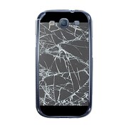 オリジナルデザイン docomo SC-06D GALAXY S III ケース 【フェイククラッシュ グレイ】 SC-06D-YCM2P0553-78
