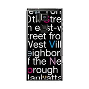 オリジナルデザイン docomo T-02D REGZA Phone ケース 【NewYork Typography】 T-02D-YCM2P0001-78
