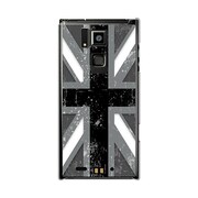 オリジナルデザイン docomo T-02D REGZA Phone ケース 【ユニオンジャックコレクション グレー】 T-02D-YCM2P0007-78