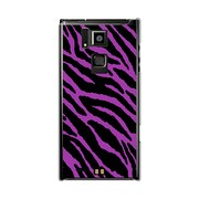 オリジナルデザイン docomo T-02D REGZA Phone ケース 【ゼブラ柄 クラシック パープル】 T-02D-YCM2P0011-78