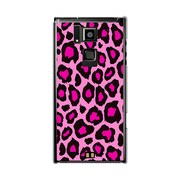 オリジナルデザイン docomo T-02D REGZA Phone ケース 【ヒョウ柄 アヴリル ピンク】 T-02D-YCM2P0013-78