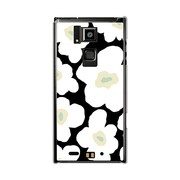オリジナルデザイン docomo T-02D REGZA Phone ケース 【ルーズフラワーコレクション ホワイト】 T-02D-YCM2P0021-78
