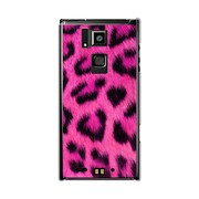 オリジナルデザイン docomo T-02D REGZA Phone ケース 【ヒョウ柄 リッチ ピンク】 T-02D-YCM2P0037-78