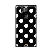 T-02D-YCM2P0042-78 [オリジナルデザイン docomo T-02D REGZA Phone ケース 【Dot Pattern クラシック ブラック】]