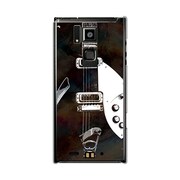 オリジナルデザイン docomo T-02D REGZA Phone ケース 【バックインブラックギター】 T-02D-YCM2P0056-78