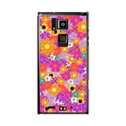 オリジナルデザイン docomo T-02D REGZA Phone ケース 【ブリリアント・フラワー】 T-02D-YCM2P0077-78