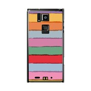 オリジナルデザイン docomo T-02D REGZA Phone ケース 【ドローザレインボー】 T-02D-YCM2P0089-78