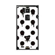 オリジナルデザイン docomo T-02D REGZA Phone ケース 【Dot Pattern マウス ホワイト】 T-02D-YCM2P0111-78