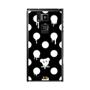 オリジナルデザイン docomo T-02D REGZA Phone ケース 【Dot Pattern マウス ブラック】 T-02D-YCM2P0112-78