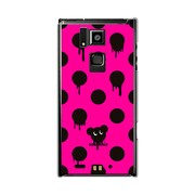オリジナルデザイン docomo T-02D REGZA Phone ケース 【Dot Pattern マウス ピンク】 T-02D-YCM2P0113-78