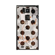 オリジナルデザイン docomo T-02D REGZA Phone ケース 【News-paper-Dot ホワイト】 T-02D-YCM2P0136-78