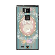 オリジナルデザイン docomo T-02D REGZA Phone ケース 【ラビットカメオ　】 T-02D-YCM2P0188-78