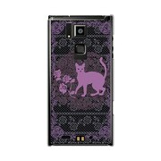 オリジナルデザイン docomo T-02D REGZA Phone ケース 【ミステリアスキャット】 T-02D-YCM2P0201-78