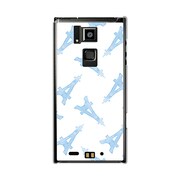 オリジナルデザイン docomo T-02D REGZA Phone ケース 【エッフェル塔コレクション ホワイトブルー】 T-02D-YCM2P0287-78
