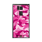 オリジナルデザイン docomo T-02D REGZA Phone ケース 【カモ柄 アーミーピンク】 T-02D-YCM2P0339-78