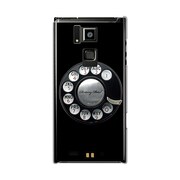 オリジナルデザイン docomo T-02D REGZA Phone ケース 【黒電話】 T-02D-YCM2P0345-78