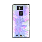 オリジナルデザイン docomo T-02D REGZA Phone ケース 【タイダイ パープル】 T-02D-YCM2P0346-78