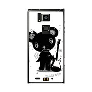 オリジナルデザイン docomo T-02D REGZA Phone ケース 【メロイックベア サイコパス & ギター - A】 T-02D-YCM2P0479-78