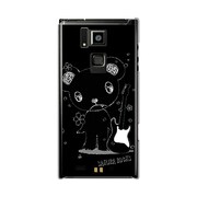 オリジナルデザイン docomo T-02D REGZA Phone ケース 【メロイックベア サイコパス & ギター - B】 T-02D-YCM2P0480-78