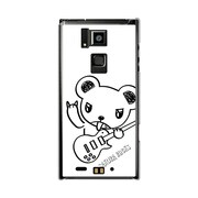 オリジナルデザイン docomo T-02D REGZA Phone ケース 【メロイックベア サイコパス & ギター - D】 T-02D-YCM2P0482-78