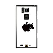 オリジナルデザイン docomo T-02D REGZA Phone ケース 【メロイックキャット サイコパス & アップル - B】 T-02D-YCM2P0486-78