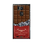 オリジナルデザイン docomo T-02D REGZA Phone ケース 【ショボーン on 板チョコ (´・ω・`)】 T-02D-YCM2P0501-78
