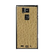 オリジナルデザイン docomo T-02D REGZA Phone ケース 【オーストリッチ パターン イエローブラウン】 T-02D-YCM2P0519-78