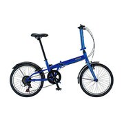 折りたたみ自転車 20型 外装7段変速 ブルー FDB207NP