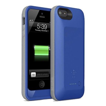F8W292jaC02 [iPhone5s/5用充電ケース Grip Power Battery Case(グリップパワーバッテリーケース) シビックブルー/グレイ]