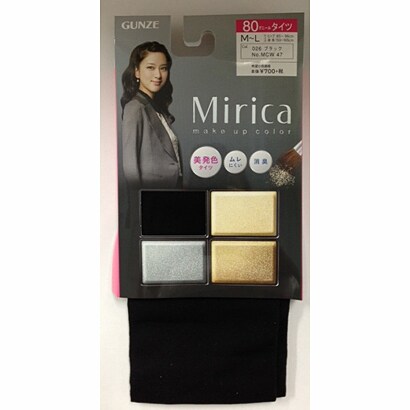 Mirica（ミリカ） 80D カラータイツ 026 ブラック M-L MCW47
