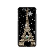 SO-05D-YCM2P0003-78 [オリジナルデザイン docomo SO-05D Xperia SX ケース 【エッフェル塔コレクション ブラック & ゴールド】]
