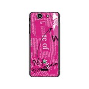 SO-05D-YCM2P0026-78 [オリジナルデザイン docomo SO-05D Xperia SX ケース 【News-paper ピンク】]