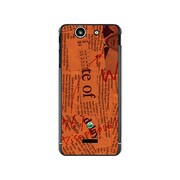 SO-05D-YCM2P0027-78 [オリジナルデザイン docomo SO-05D Xperia SX ケース 【News-paper オレンジ】]