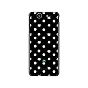 SO-05D-YCM2P0052-78 [オリジナルデザイン docomo SO-05D Xperia SX ケース 【ネコと水玉 黒地】]