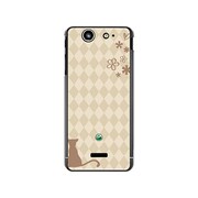 SO-05D-YCM2P0055-78 [オリジナルデザイン docomo SO-05D Xperia SX ケース 【クリーム & ワラビー】]