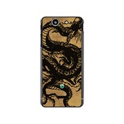 SO-05D-YCM2P0063-78 [オリジナルデザイン docomo SO-05D Xperia SX ケース 【昇り龍（黒龍）】]