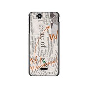 SO-05D-YCM2P0065-78 [オリジナルデザイン docomo SO-05D Xperia SX ケース 【News-paper ホワイト】]