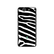 SO-05D-YCM2P0075-78 [オリジナルデザイン docomo SO-05D Xperia SX ケース 【ゼブラ柄 ビッグ ホワイト】]